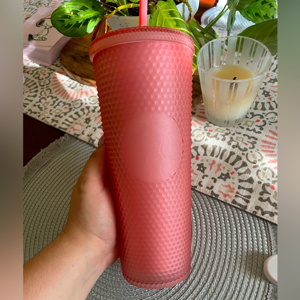 Pink Studded Starbucks Cup